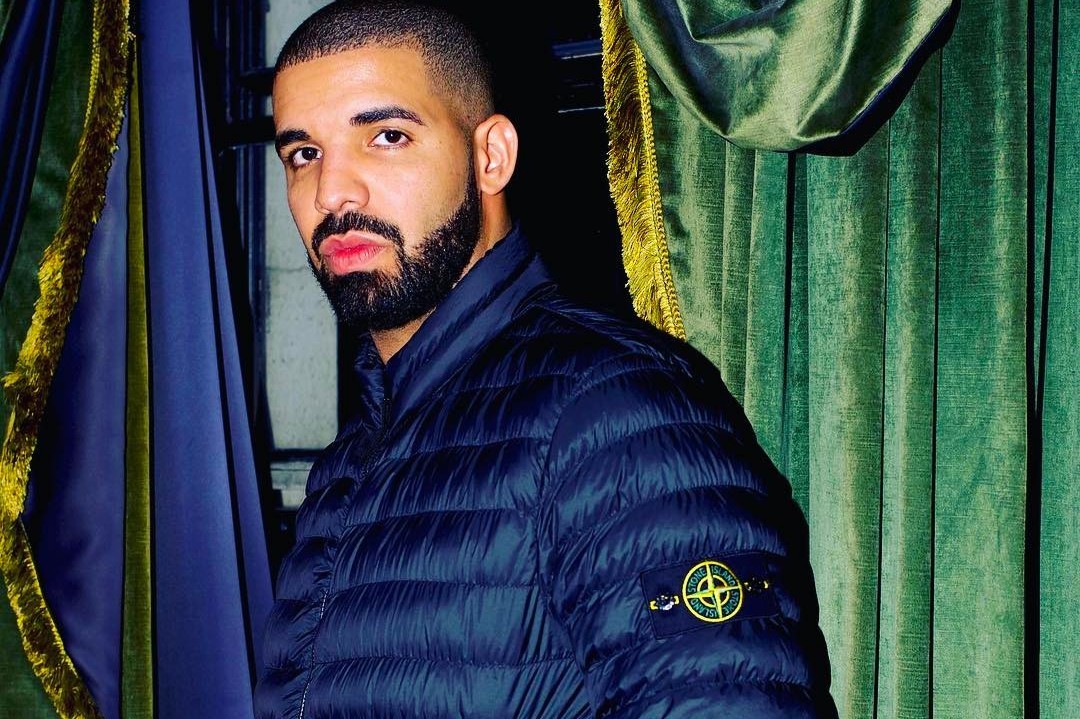 Drake on Stone Island